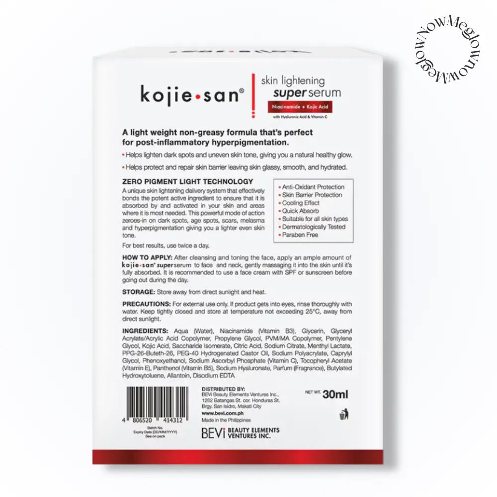 KOJIE SAN Skin Lightening SuperSerum 30ml